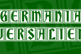 Germania Versalien Font