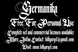 Germanika Personal Use Font