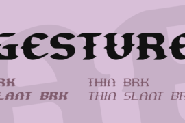 Gesture Font Family