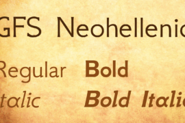 GFS Neohellenic Font Family