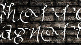 Ghetto Magnetic Font