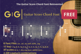 GIGI Guitar Score Font