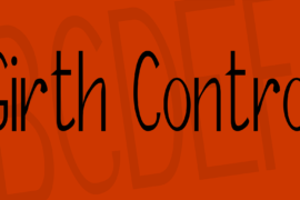 Girth Control Font