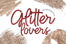 Glitter lovers Font