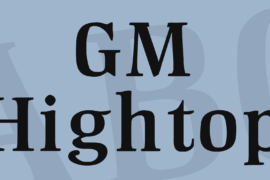 GM Hightop Font
