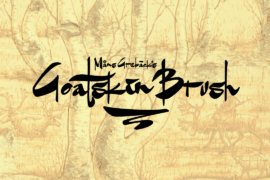 Goatskin Brush Personal Use Font