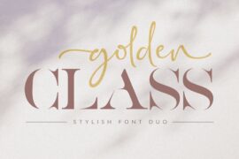 Golden Class Script Font