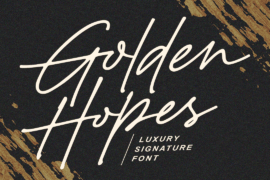 Golden Hopes PERSONAL USE ONLY Font