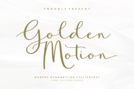 Golden Motion Demo Version Font
