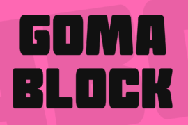 Goma Block Font