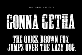 GONNA GETHA PERSONAL USE Font