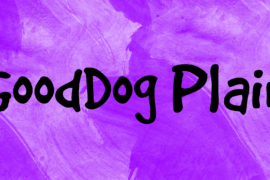 GoodDog Plain Font