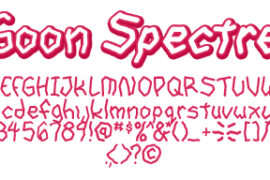 goon spectre TBS Font Family