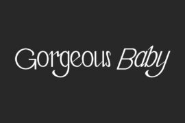 Gorgeous Baby Demo Font Family