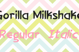 Gorilla Milkshake Font Family
