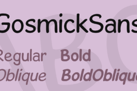GosmickSans Font Family