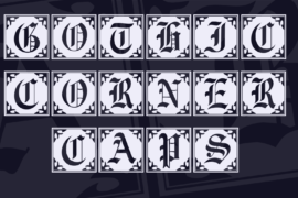 Gothic Corner Caps Font