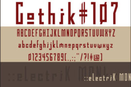 Gothik#107 Font