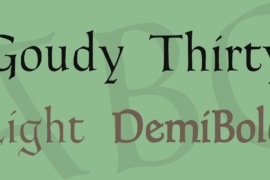 Goudy Thirty Font Family