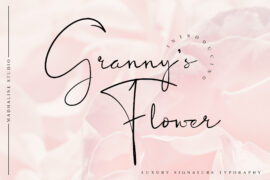 Granny’s Flower Font