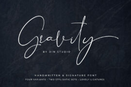 Gravity Handwritten Font