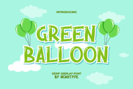 Green Balloon Demo Font