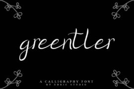 Greentler Demo Font