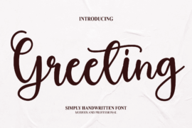 Greeting Font