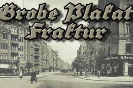 Grobe Plakat Fraktur Font