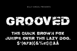 groOvEd PERSONAL USE Font
