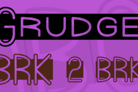 Grudge Font Family