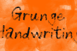 Grunge Handwriting Font
