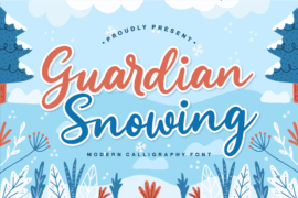Guardian Snowing Demo Font