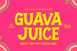 GUAVA JUICE Font
