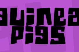 Guinea pigs Font