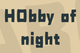 H0bby of night Font