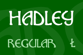 Hadley Font Family