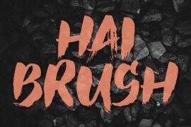 Hai Brush Demo Font