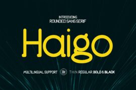 Haigo Font Family
