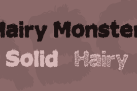 Hairy Monster Font Family