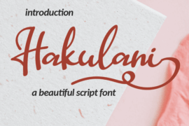 Hakulani-free Font