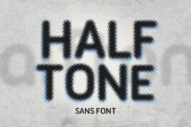 Halftone Font Font