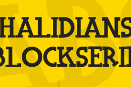 Halidians Blockserif Font