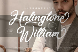 Halingtone William Font Family