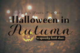 Halloween in Autumn Font Family