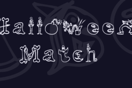 Halloween Match Font