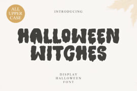 Halloween witches Font