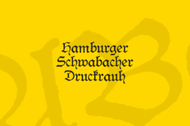 Hamburger Schwabacher Druckrauh Font