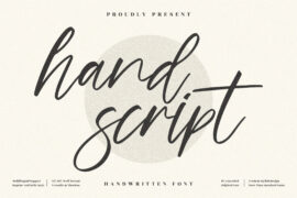 hand script Font Family