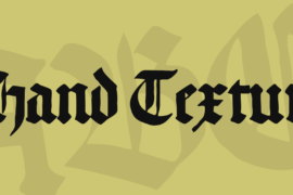 Hand Textur Font